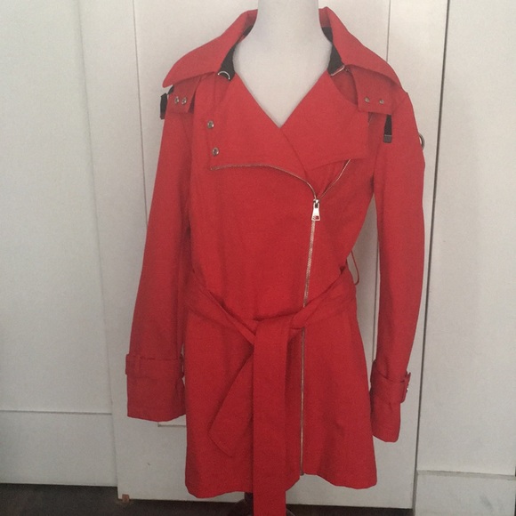 Karl Lagerfeld Jackets & Blazers - WORN ONCE. KARL LAGERFELD RED COAT.